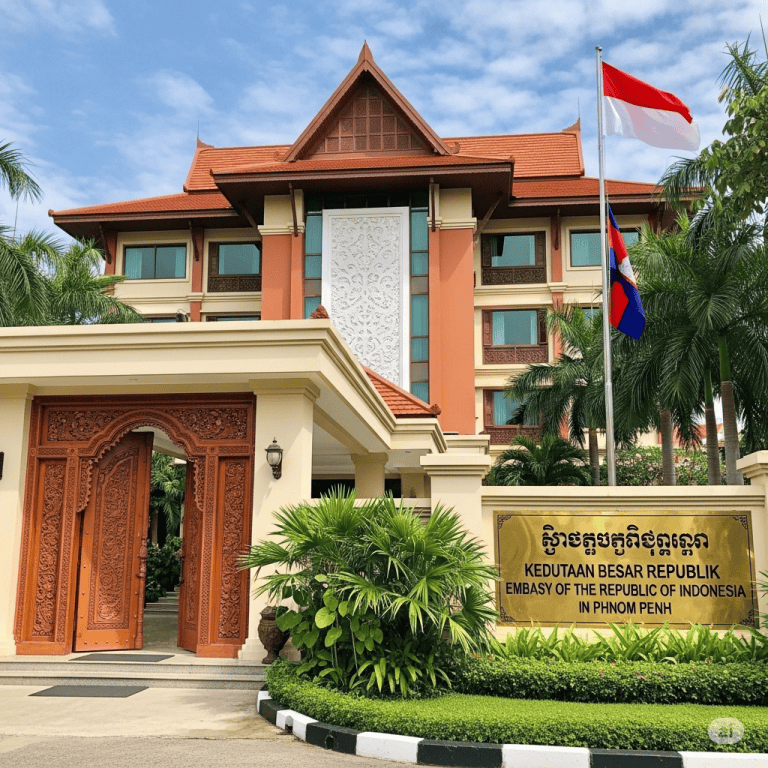 Peran Strategis dan Informasi Lengkap KBRI Phnom Penh bagi WNI di Kamboja